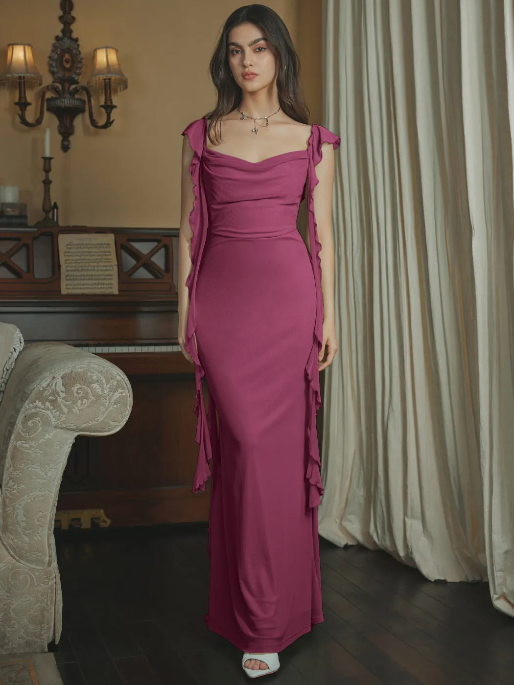 Aurora Ruffle Maxi Dress