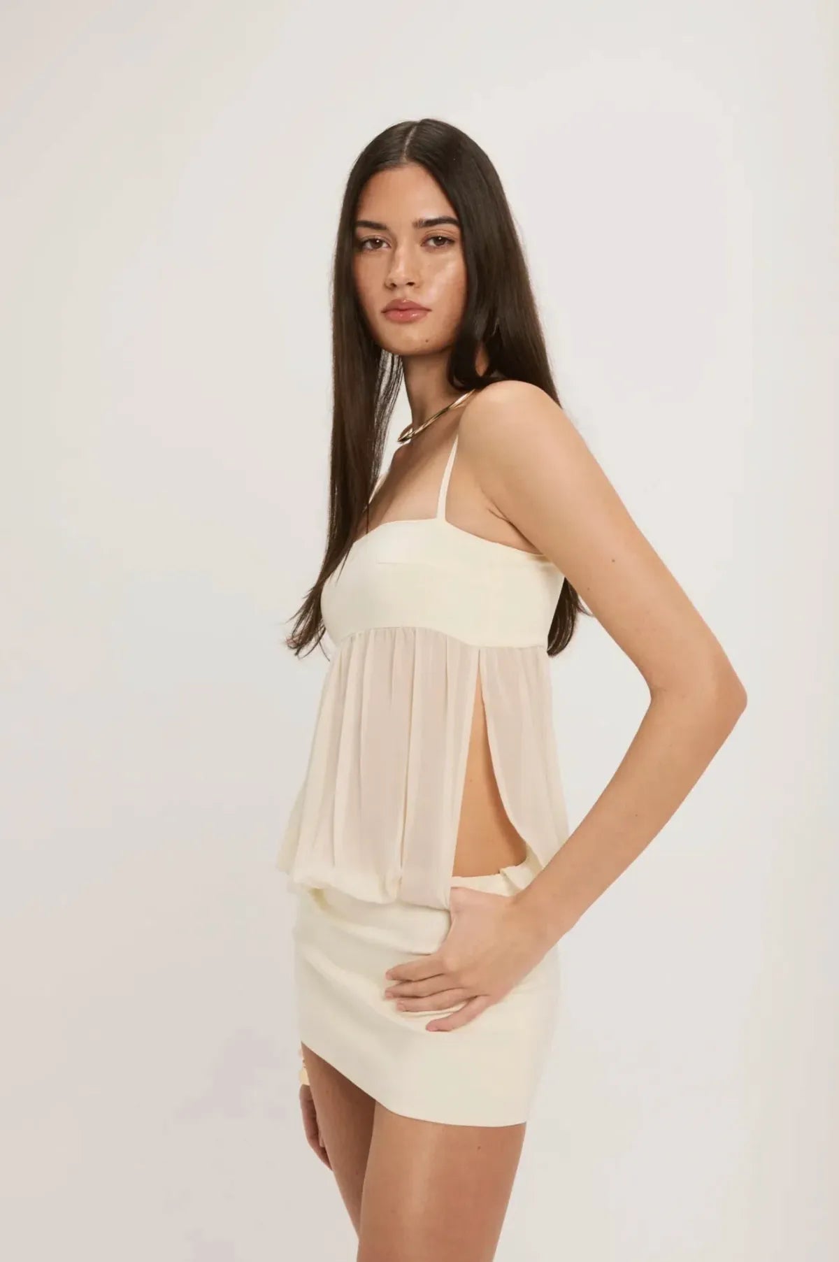 VIRELLEA | ROBE COURTE VOILE