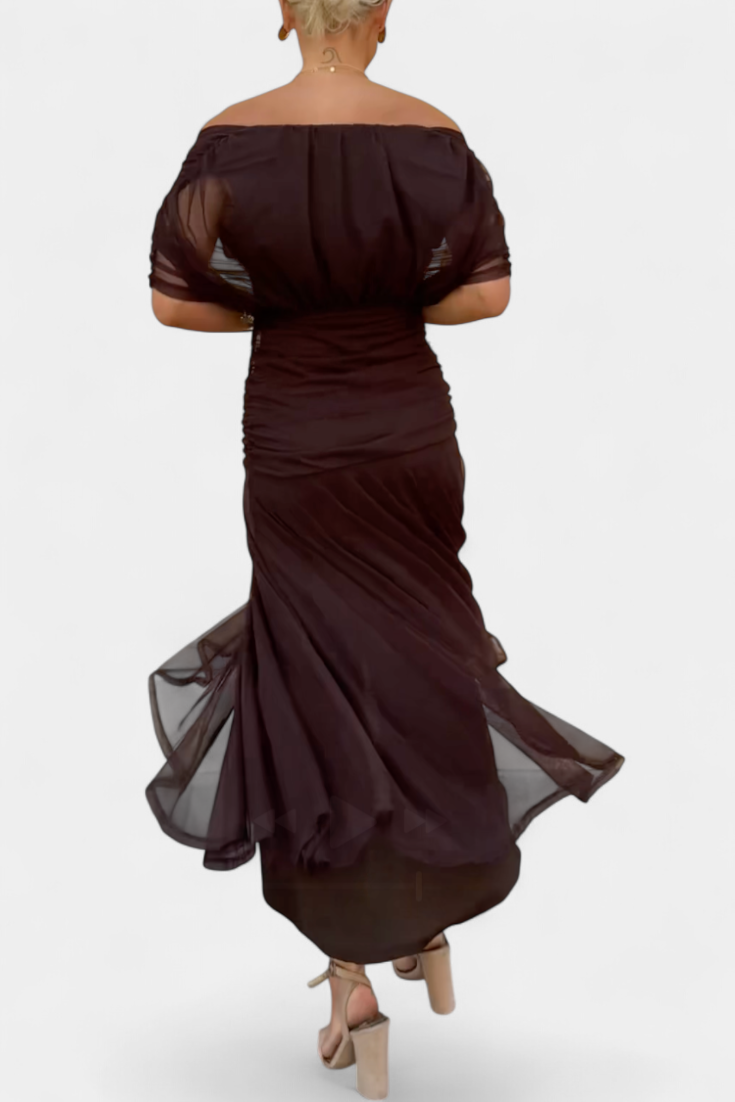 Alondra™ | Langes geblümtes Kleid mit V-Ausschnitt