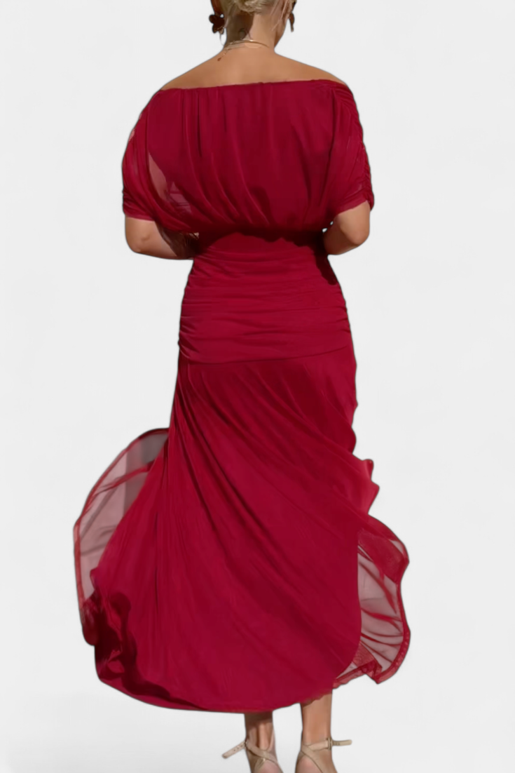 Alondra™ | Langes geblümtes Kleid mit V-Ausschnitt