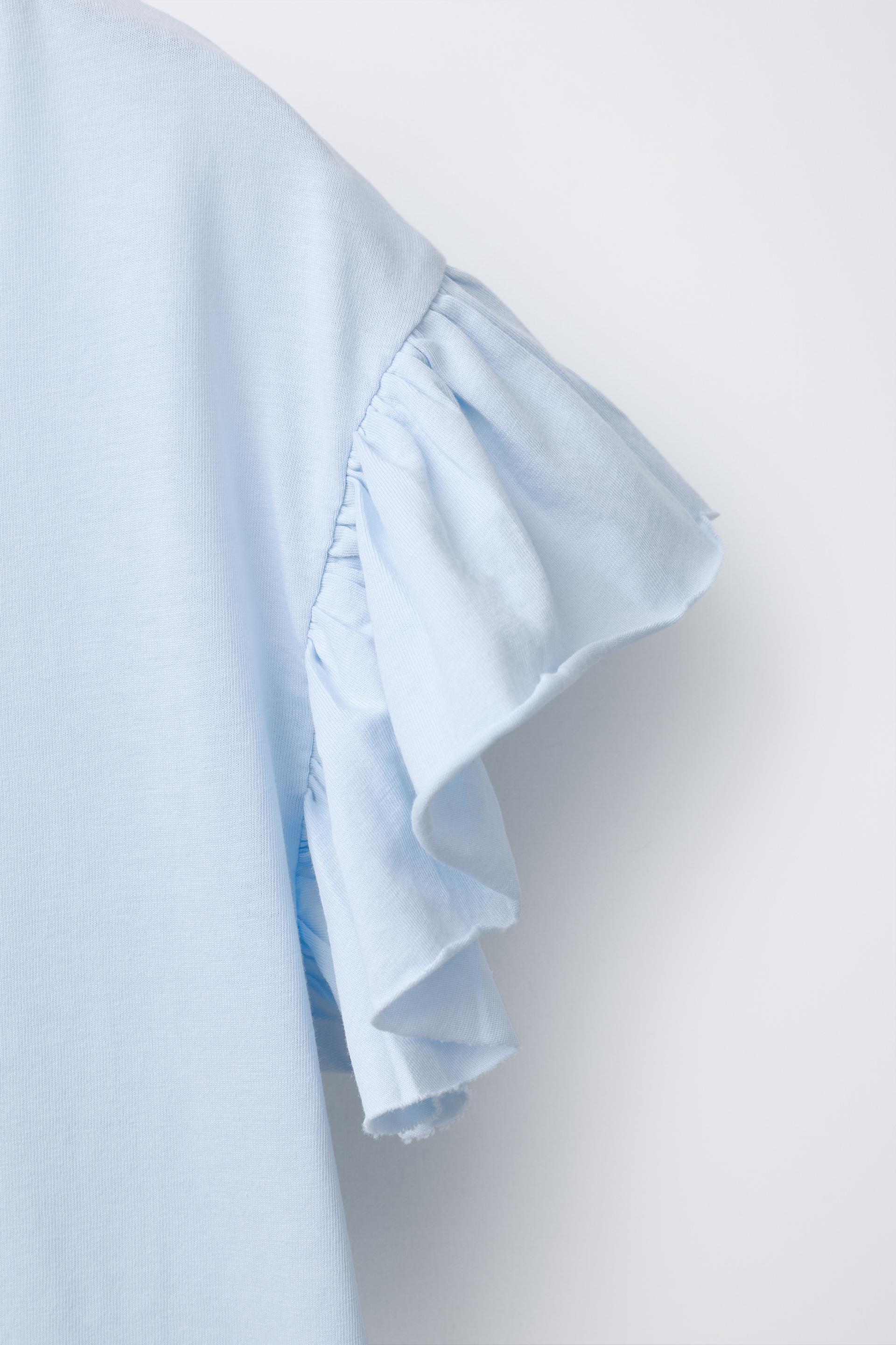 Frill Sleeve T-Shirt