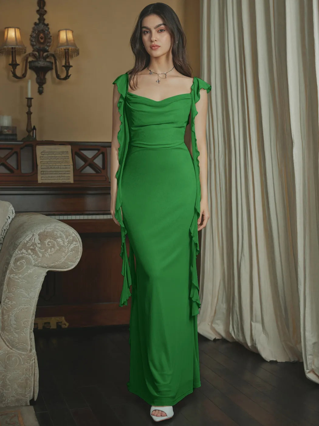 Aurora Ruffle Maxi Dress