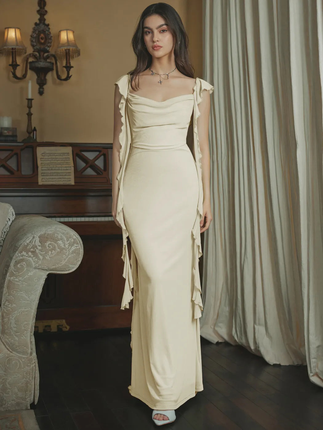 Aurora Ruffle Maxi Dress