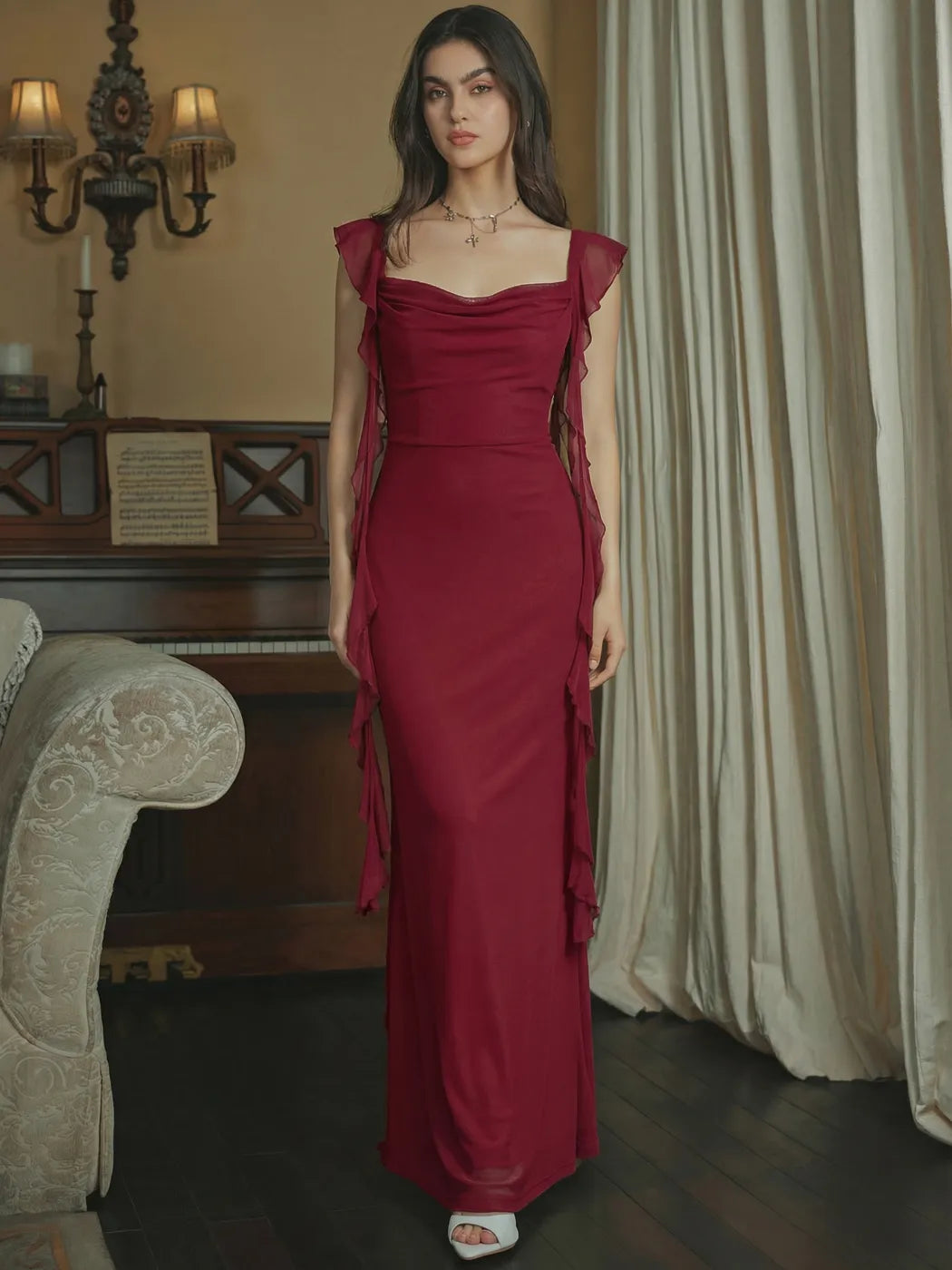Aurora Ruffle Maxi Dress
