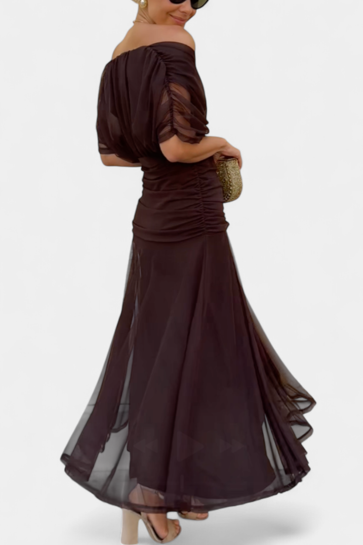 Alondra™ | Langes geblümtes Kleid mit V-Ausschnitt